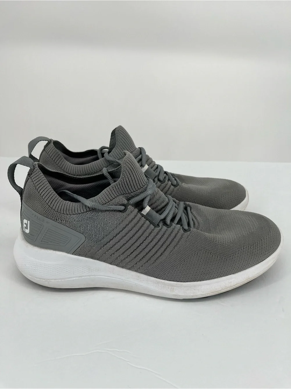 FootJoy FJ Flex XP Golf Shoes Gray Knit Athletic Sneakers Men’s Size 9.5
